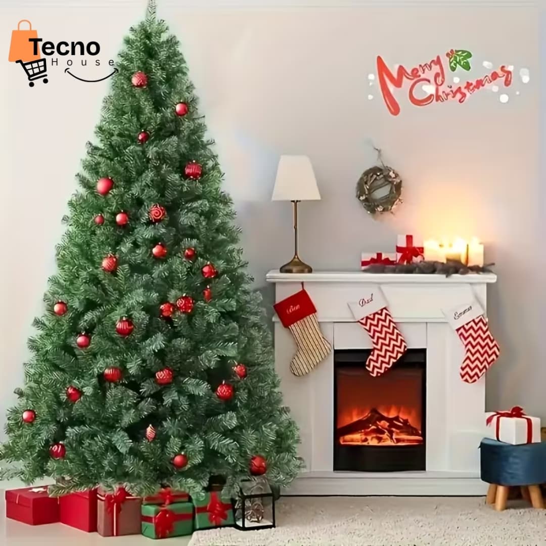 Árbol de Navidad Verde Artificial | Frondoso, Clásico y con Base Metálica | Varios Tamaños